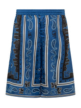 OFF-WHITE - Shorts with Bandana Motif. - Blue - LIDIASHOPPING® - Official Website
