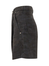 OFF-WHITE - Linen Shorts with Logo - Black - LIDIASHOPPING® - Official Website