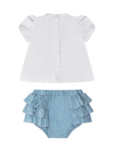 MONNALISA - Completo T-Shirt e Coulotte - Bianco | Lidia Shopping | Official Website
