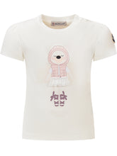 MONCLER KIDS - T-Shirt Orsetto - Bianco - LIDIASHOPPING® - Official Website
