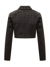 Jacquard Crop Jacket - Marine Serre | Lidia Shopping