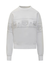 CHIARA FERRAGNI - LogoMania 317 Sweatshirt - White - LIDIASHOPPING® - Official Website