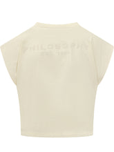 T-Shirt with Rhinestone - Philosophy Di Lorenzo Serafini | Lidia Shopping