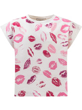 TWIN-SET - Kiss T-Shirt - White - LIDIASHOPPING® - Official Website