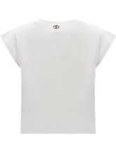 TWIN-SET - Kiss T-Shirt - White - LIDIASHOPPING® - Official Website