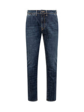 Denim Five Pocket America Trousers. - Incotex Blue | Lidia Shopping