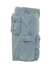 Denim Cargo Bermuda Shorts - Amish | Lidia Shopping