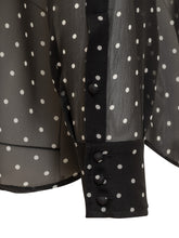 Silk Shirt with Polka Dot Pattern - Sale | Lidia Shopping