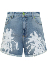 Denim Shorts with Texture Print - Barrow | Lidia Shopping