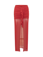 DE LA VALI - Gonna Tiramisu - Rosso - LIDIASHOPPING® - Official Website