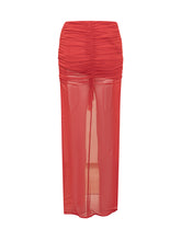 DE LA VALI - Gonna Tiramisu - Rosso - LIDIASHOPPING® - Official Website