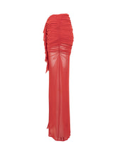 DE LA VALI - Gonna Tiramisu - Rosso - LIDIASHOPPING® - Official Website