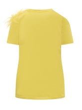 T-Shirt with Feathers - Max Mara Elegante Studio | Lidia Shopping