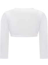 MONNALISA - Logo Cardigan - White - LIDIASHOPPING® - Official Website