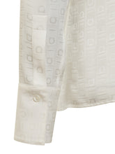 FERRAGAMO - Camicia in Seta con Logo - Bianco - LIDIASHOPPING® - Official Website