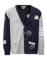 Cotton Birds and Flowers Cardigan - Men | Lidia Shopping
