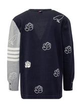 Cotton Birds and Flowers Cardigan - Men | Lidia Shopping