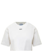 Off Cropped T-Shirt - Off White | Lidia Shopping