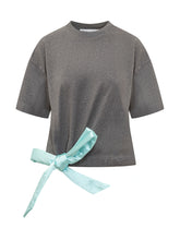 T-Shirt Dettaglio in Raso - Donna | Lidia Shopping