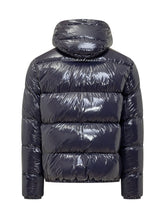 HERNO - Bomber Gloss Down Jacket - Blue - LIDIASHOPPING® - Official Website