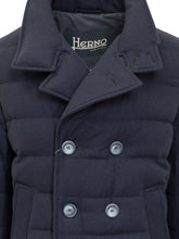 HERNO - Medio Down Jacket - Blue - LIDIASHOPPING® - Official Website