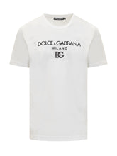 T-Shirt with DG Embroidery - Dolce & Gabbana | Lidia Shopping