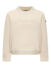 MONCLER KIDS - Felpa Moncler - Bianco - LIDIASHOPPING® - Official Website