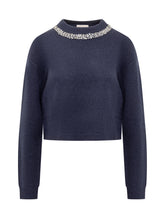 SEMICOUTURE - Maglia Sofia - Blu | Lidia Shopping | Official Website