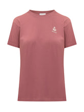 MARANT ÉTOILE - T-Shirt con Logo - Rosso - LIDIASHOPPING® - Official Website