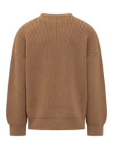 MARINE SERRE - Sweater with Logo - Brown - LIDIASHOPPING® - Official Website