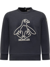 MONCLER KIDS - Felpa - Blu - LIDIASHOPPING® - Official Website