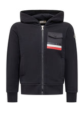 MONCLER KIDS - Felpa - Blu - LIDIASHOPPING® - Official Website