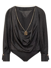 Body Shirt with Chain - Elisabetta Franchi | Lidia Shopping