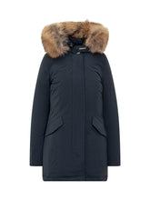 WOOLRICH - Luxury Artic Raccoon Parka - Blu | Lidia Shopping | Official Website