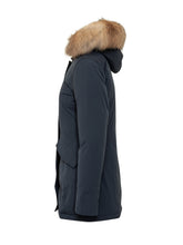 WOOLRICH - Luxury Artic Raccoon Parka - Blu | Lidia Shopping | Official Website