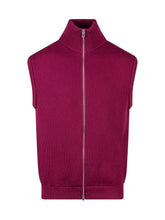 SEVEN GAUGE - Gilet Merino - Rosso - LIDIASHOPPING® - Official Website