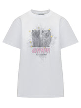 T-Shirt with Logo - Ganni | Lidia Shopping