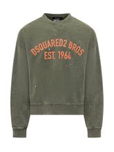 DSQUARED2 - Felpa Cypro Fit - Verde - LIDIASHOPPING® - Official Website