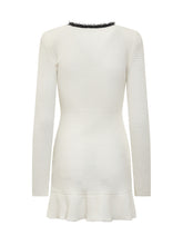 SELF-PORTRAIT - Abito Mini in Maglia - Bianco | Lidia Shopping ® | Official Website