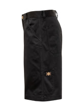 VERSACE - Pantaloni Corti Cargo in Gabardina - Nero | Lidia Shopping | Official Website