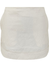 J.W. ANDERSON - Mini Gonna Curved Hem - Beige - LIDIASHOPPING® - Official Website
