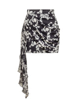 ELISABETTA FRANCHI - Georgette Skirt - Black | Lidia Shopping | Official Website