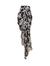 ELISABETTA FRANCHI - Georgette Skirt - Black | Lidia Shopping | Official Website
