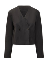 LOULOU DE SAISON - Cropped Blazer - Black - LIDIASHOPPING® - Official Website