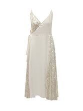 PHILOSOPHY DI LORENZO SERAFINI - Abito a Portafoglio con Paillettes - Bianco | Lidia Shopping ® | Official Website