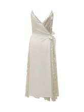 PHILOSOPHY DI LORENZO SERAFINI - Abito a Portafoglio con Paillettes - Bianco | Lidia Shopping ® | Official Website