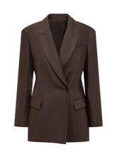 BRUNELLO CUCINELLI - Blazer - Marrone | Lidia Shopping | Official Website