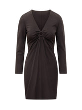 MICHAEL MICHAEL KORS - V-Neck Dress - Black - LIDIASHOPPING® - Official Website