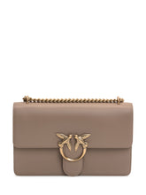 PINKO - Borsa Love One Classic - Marrone - LIDIASHOPPING® - Official Website