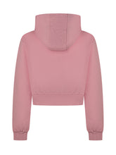VERSACE KIDS - Felpa con Cappuccio Fleece - Rosa - LIDIASHOPPING® - Official Website